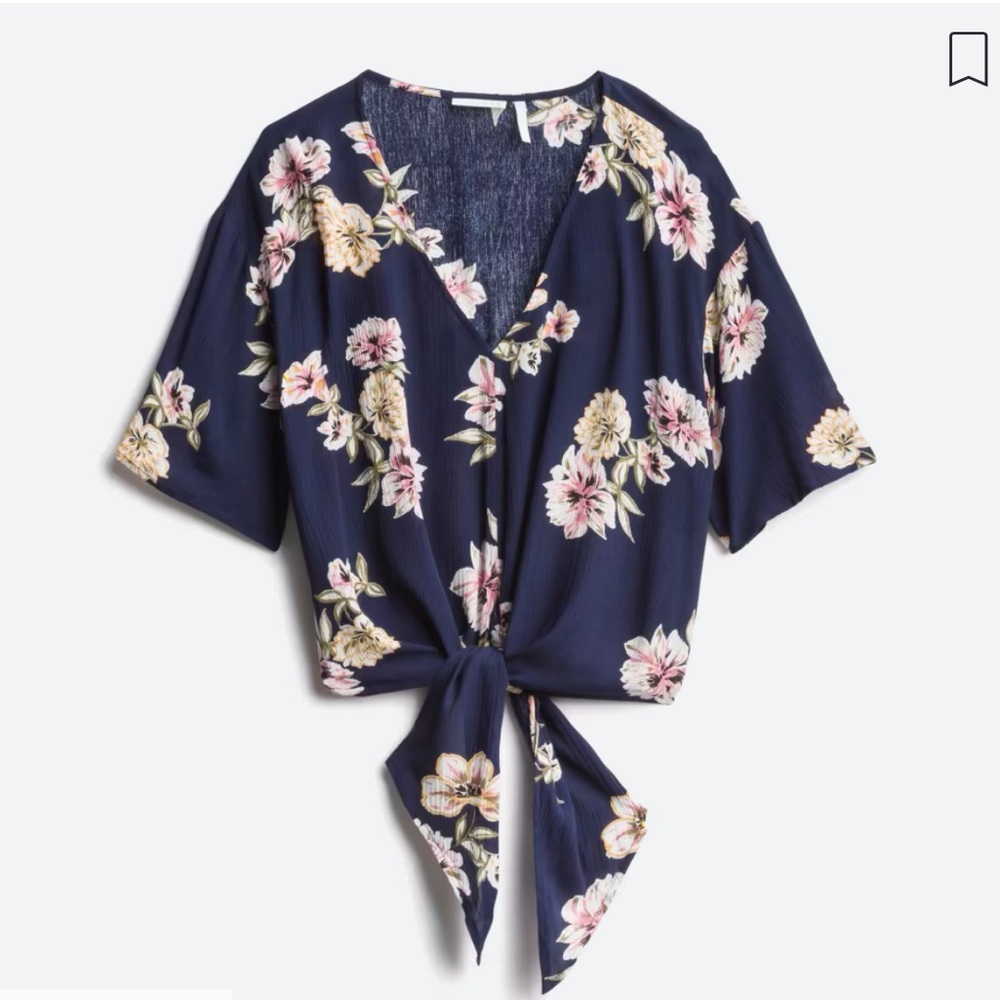 Stitch Fix -LUQ - Rhee Tie Front Top